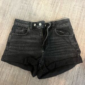PacSun Black Jean Shorts Classic Denim Style